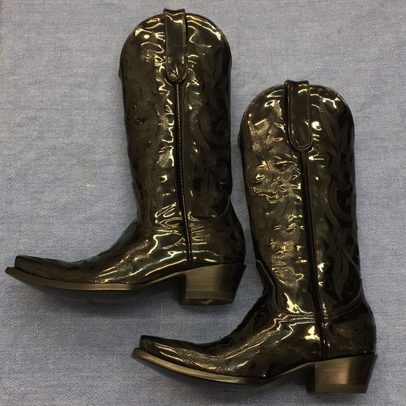 Old Gringo Shoes Old Gringo Black Patent Leather Cowboy Boots Poshmark